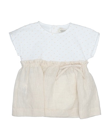 ALETTA Vestido para bebé  Beige 76% Linen, 19% Cotton, 5% PES - Polyethersulfone