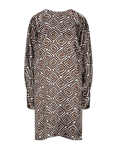 ELEVENTY Short dress Brown 100% Silk