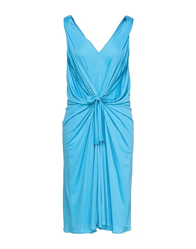 BOUTIQUE MOSCHINO Midi dress Azure 65% Acetate, 35% Polyamide