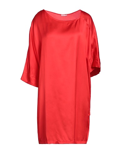 ROSSOPURO Short dress Tomato red 100% Viscose