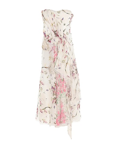 ERMANNO SCERVINO Midi dress Ivory 76% Silk, 24% Polyamide