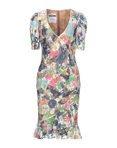MOSCHINO Midi dress Blue 75% Cotton, 25% Polyamide