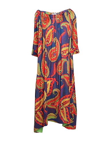 CHIARA BONI LA PETITE ROBE Midi dress Midnight blue 100% Polyester, Polyamide, Elastane