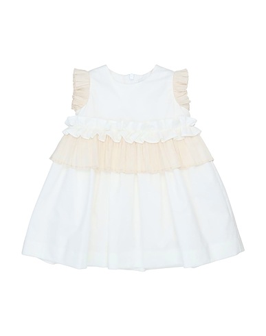 IL GUFO Vestido para bebé  Ivory 97% Cotton, 3% Elastane