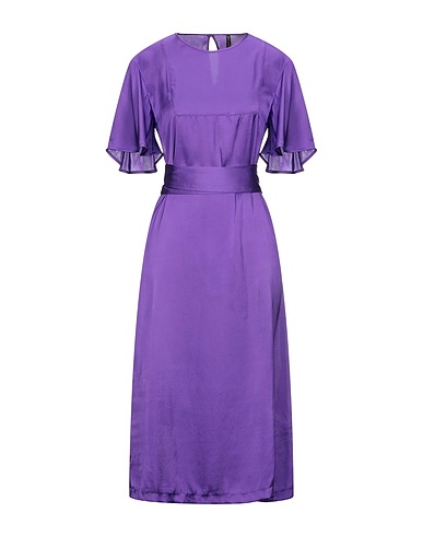 MANILA GRACE Midi dress Purple 100% Polyester