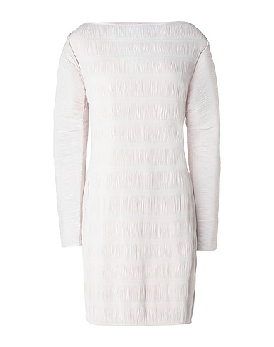 8 by YOOX Short dress PLEATED KIMONO MINI DRESS
 Ivory 100% Polyester