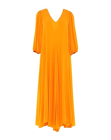 JUCCA Long dress Orange 69% Acetate, 31% Silk