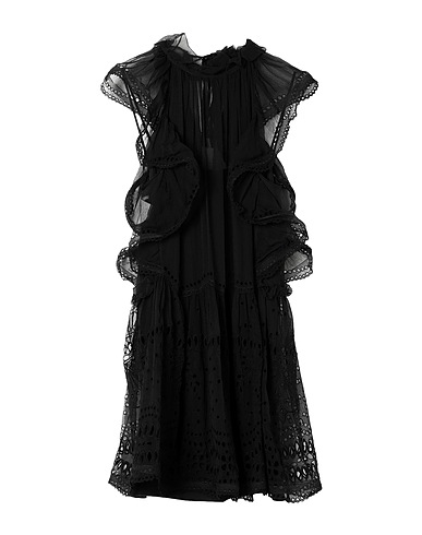 ALBERTA FERRETTI Short dress Black 60% Cotton, 30% Silk, 10% Polyester