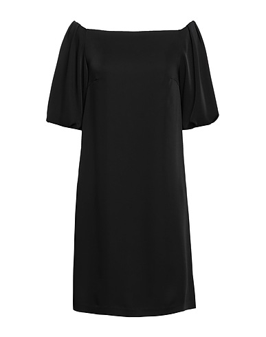 HANITA Short dress Black 100% Polyester, Viscose, Nylon