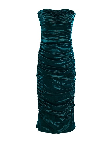 DOLCE&GABBANA Elegant dress Deep teal 54% Silk, 41% Polyester, 5% Elastane