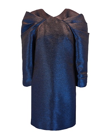 KARL LAGERFELD Short dress IRIDISCENT DRESS
 Blue 58% Polyester, 30% Cotton, 10% Metallic fiber, 2% Other Fibres