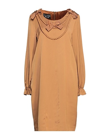 BOUTIQUE MOSCHINO Kurzes Kleid Kamel 97% Viskose, 3% Andere Fasern
