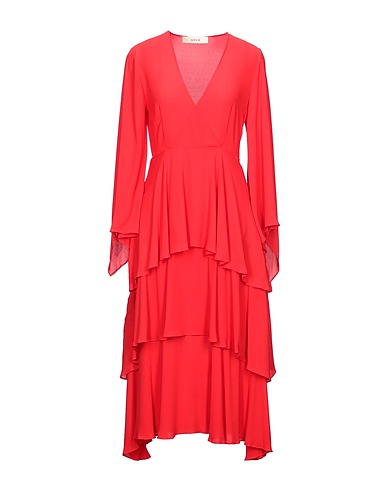 JUCCA Midi dress Red 100% Polyester