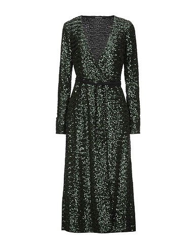 ANDAMANE Midi dress Dark green 100% Polyester
