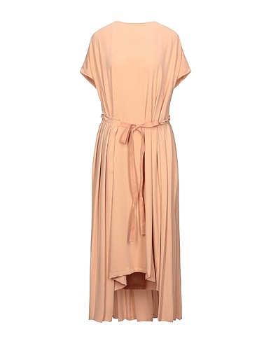MM6 MAISON MARGIELA Long dress Apricot 100% Polyester, Cotton