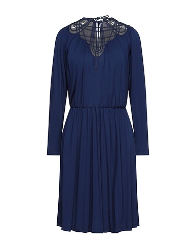 ALBERTA FERRETTI Short dress Midnight blue 100% Viscose, Polyamide