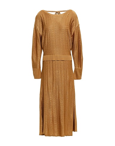 ESTEBAN CORTAZAR Midi dress Camel 100% Viscose