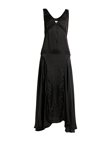 JIL SANDER Long dress Black 76% Cupro, 24% Silk