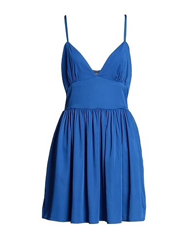 5RUE Short dress Blue 97% Polyester, 3% Lycra®