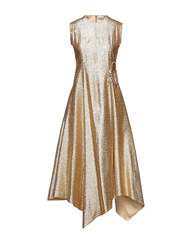 JW ANDERSON Elegant dress Gold 64% Acrylic, 28% Polyacrylic, 8% Polyamide