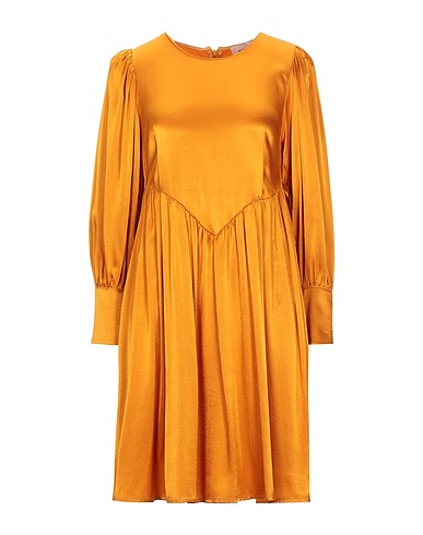 VICOLO Vestito corto Giallo ocra 100% Viscosa