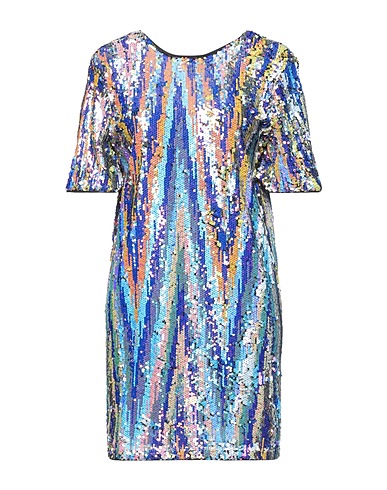 ARMANI EXCHANGE Sequin dress Blue 100% Polyester, Polyethylene