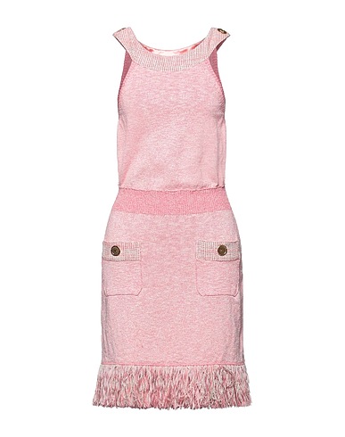 ELISABETTA FRANCHI Sheath dress Pink 74% Cotton, 22% Viscose, 4% Polyester, Acrylic, Acetate