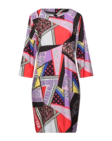 DANIELE CALLEGARI Short dress Pink 98% Cotton, 2% Elastane