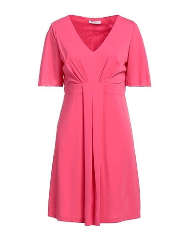 LUCKYLU  Milano Short dress Fuchsia 100% Polyester