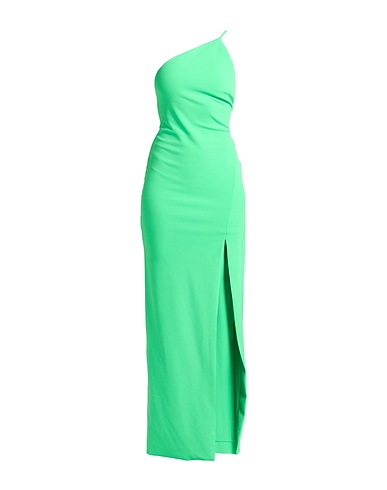 SOLACE LONDON Long dress Green 95% Polyester, 5% Elastane