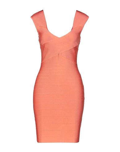 MARCIANO by GUESS Sheath dress Orange 83% Viscose, 16% Polyamide, 1% Elastane
