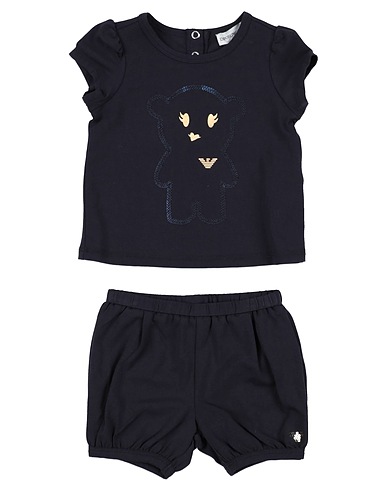 EMPORIO ARMANI Baby co-ord Midnight blue 92% Cotton, 8% Elastane