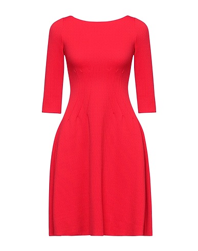 EMPORIO ARMANI Short dress Red 99% Polyamide, 1% Elastane
