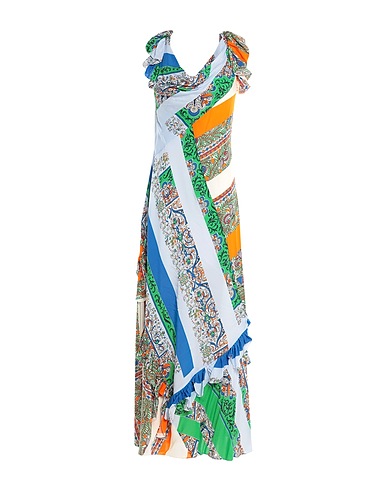 TORY BURCH Long dress Orange 100% Viscose