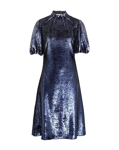 EMILIA WICKSTEAD Midi dress Midnight blue 97% Rayon, 3% Elastane