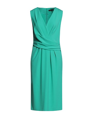 ANTONELLI Midi dress Green 94% Polyester, 6% Elastane