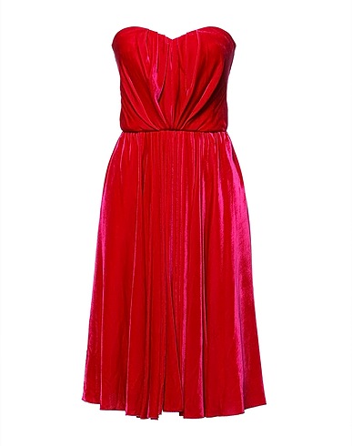 DOLCE&GABBANA Pleated dress Fuchsia 82% Viscose, 18% Silk