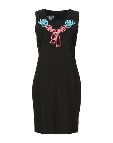 BOUTIQUE MOSCHINO Sheath dress Black 92% Polyester, 8% Elastane