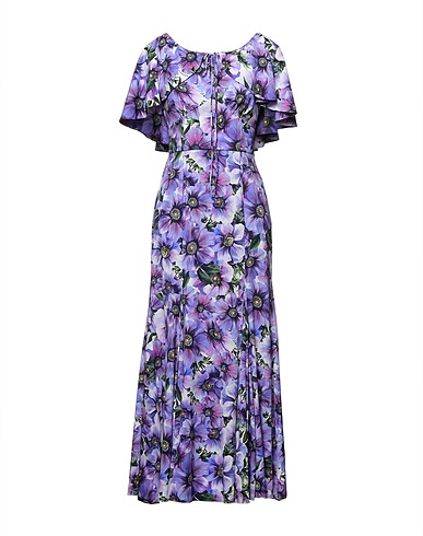 DOLCE&GABBANA Vestito da cerimonia Viola 94% Seta, 6% Elastan
