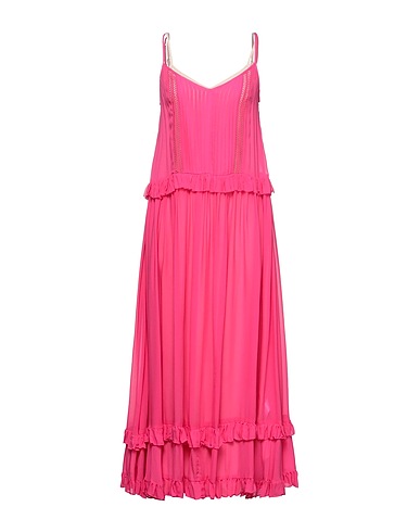 TWINSET Long dress Fuchsia 100% Polyester