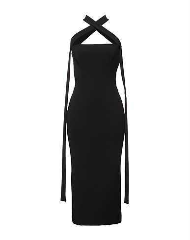 DOLCE&GABBANA Elegant dress Black 75% Viscose, 17% Polyamide, 8% Elastane