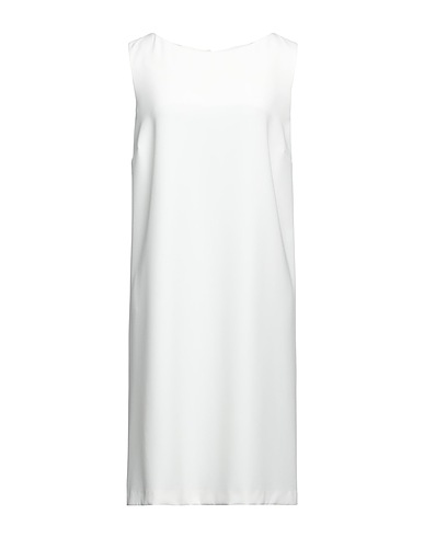 ROSSOPURO Midi dress White 93% Polyester, 7% Elastane