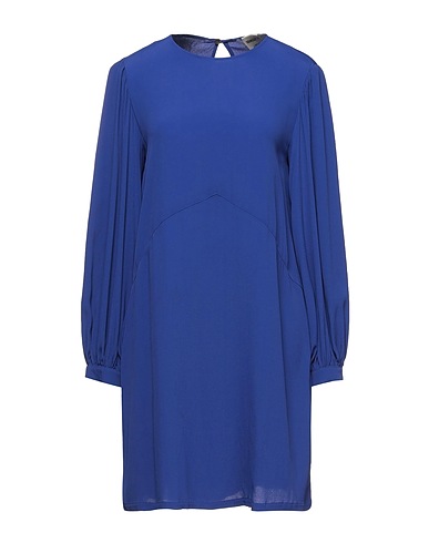 SEMICOUTURE Short dress Blue 69% Acetate, 31% Silk