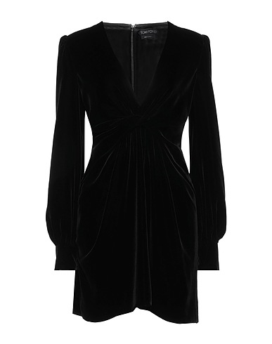 TOM FORD Vestito corto Nero 78% Viscosa, 22% Seta