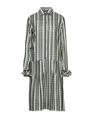 ROKH Midi dress Military green 100% Polyester