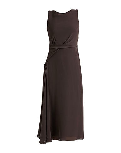 GIORGIO ARMANI Midi dress Brown 100% Silk