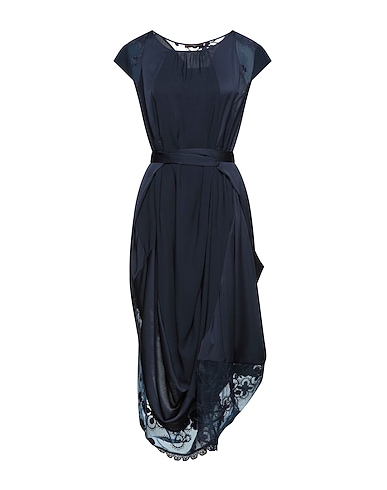 HIGH Платье миди Иссиня-чёрный 100% Полиэстер, Нейлон