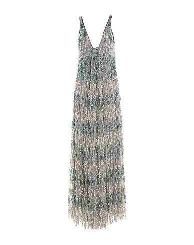 EMPORIO ARMANI Long dress Grey 100% Polyamide, Acetate, Silk, PVC - Polyvinyl chloride, Glass