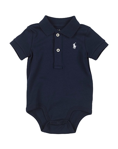 POLO RALPH LAUREN Body Baby Blu notte 100% Cotone