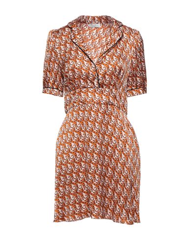 Sandro Short Dresses In Orange